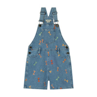 Stella Mccartney Blue Bows Denim Dungaree