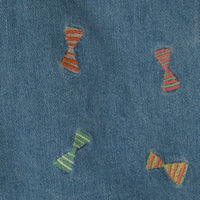 Stella Mccartney Blue Bows Denim Dungaree