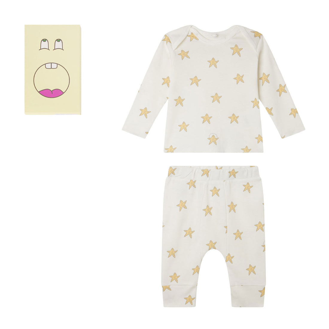 Stella Mccartney White Starfish Jersey Baby Tracksuit