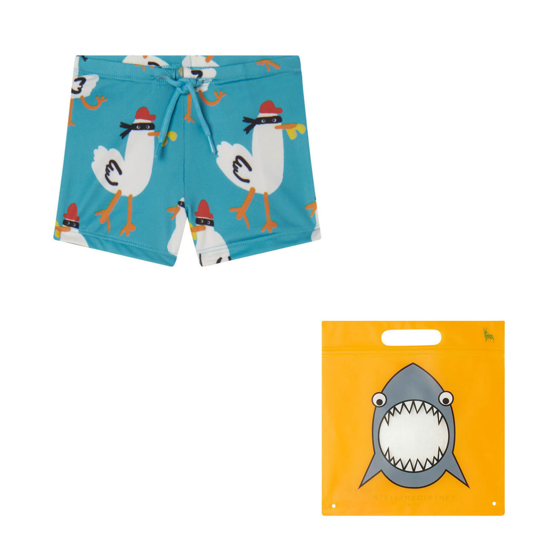Stella Mccartney Blue Seagulls Swim Baby Bottom