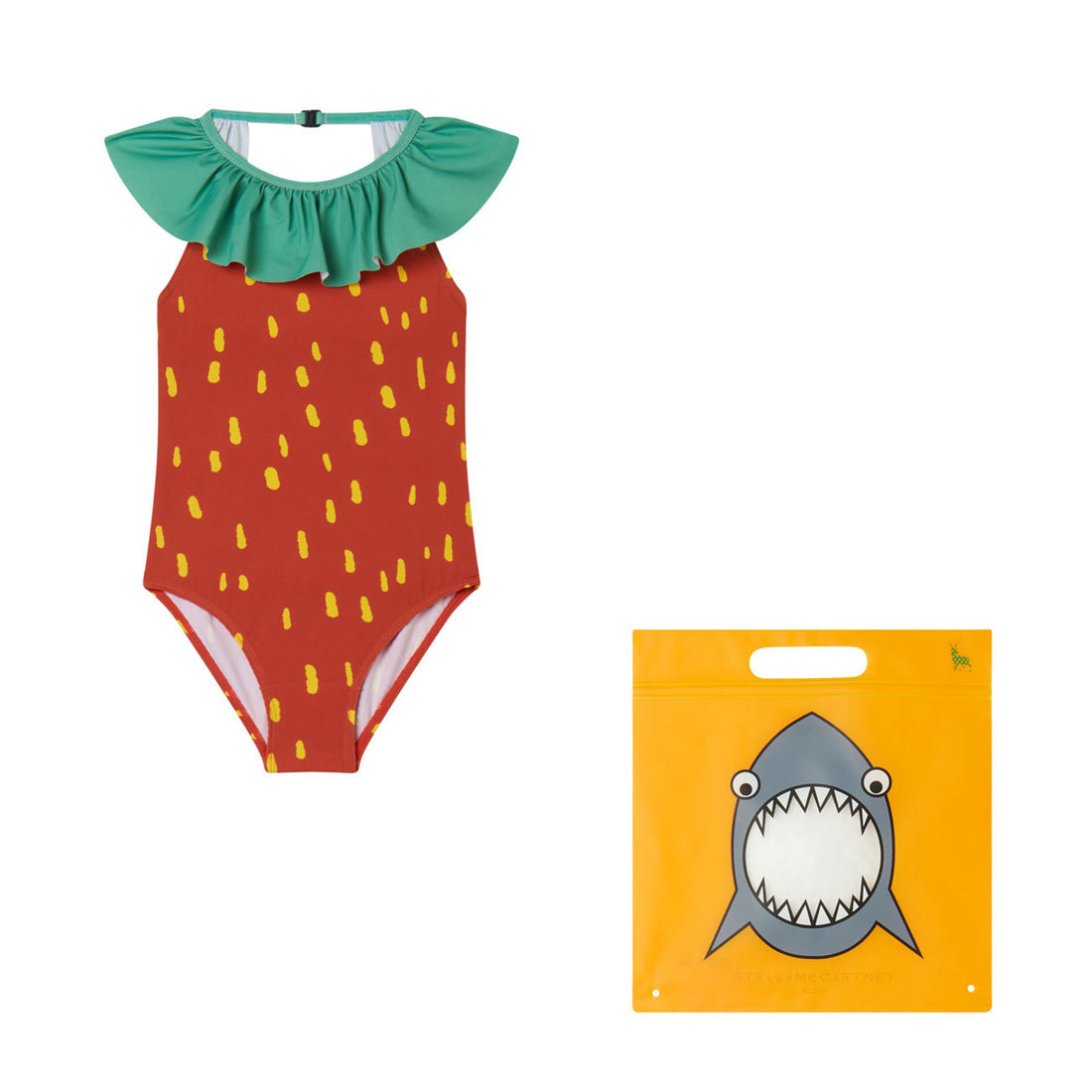Stella Mccartney Red Strawberry Spots Swimsuit