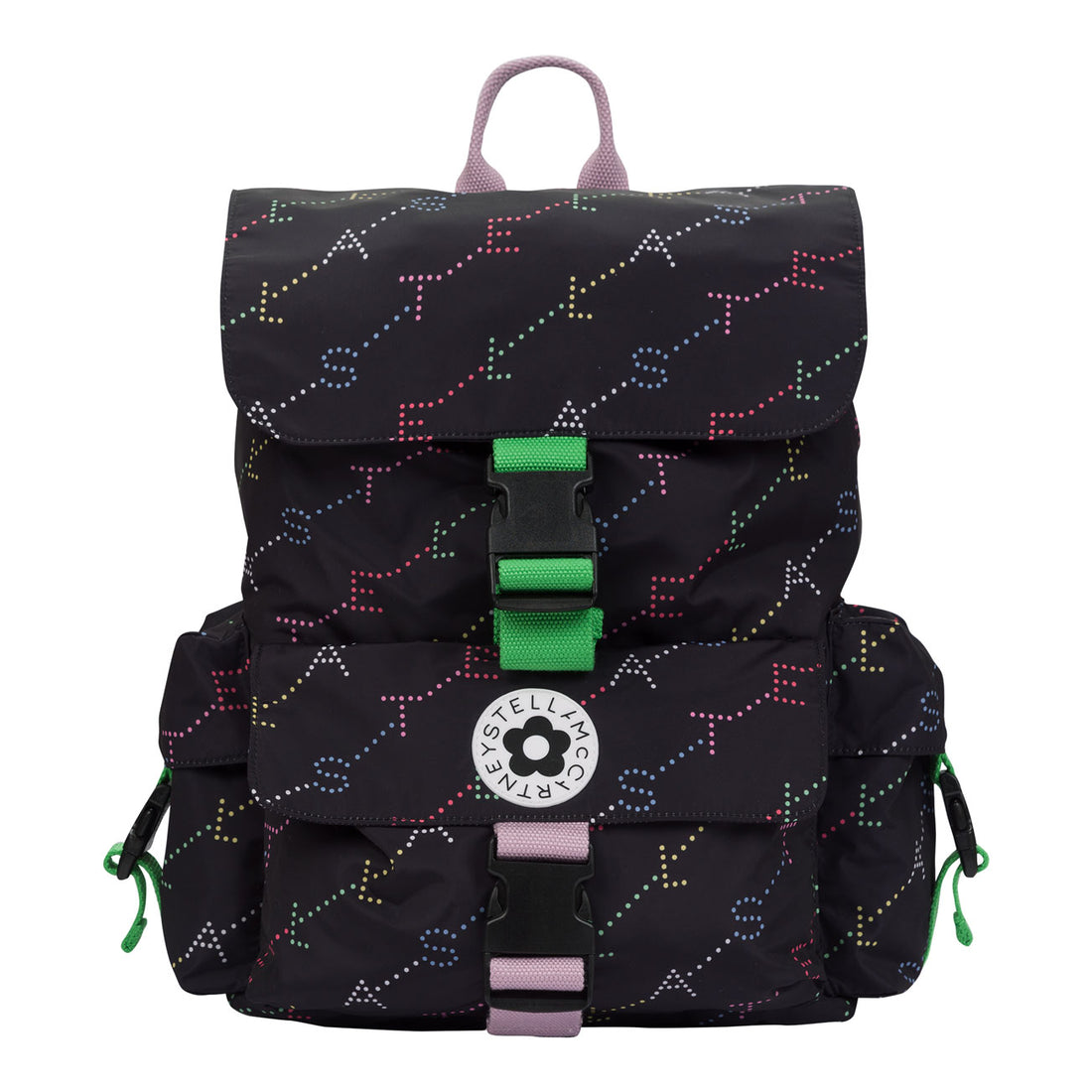 Stella McCartney  Black Stella Monogram Backpack