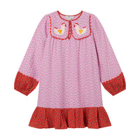 Stella McCartney  Pink Ditsy Flowers Patch Detail Dress