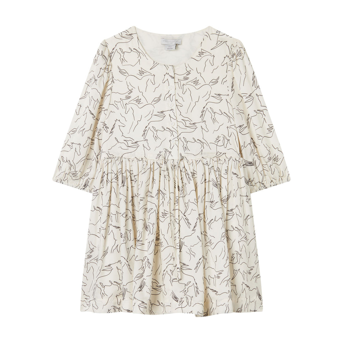 Stella McCartney White Horses Tencel Dress