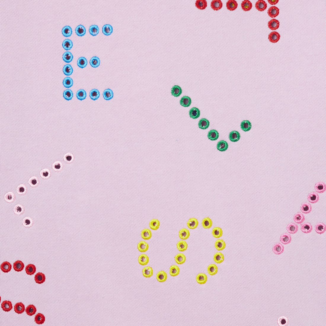 Stella McCartney  Pink Embroidered Logo Fleece Dress