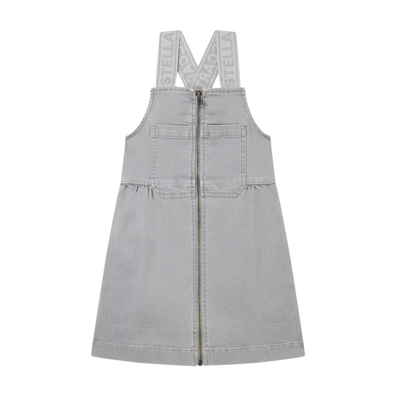 d*3様 size52 DENIM DUNGAREE B スター　星　グレー　キ Stella McCartney Grey Tape Logo Denim Dungaree – Ladida
