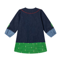 Stella McCartney  Navy House Patch Detail Denim Dress