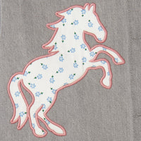 Stella McCartney  Grey Horse Patch Denim Jacket