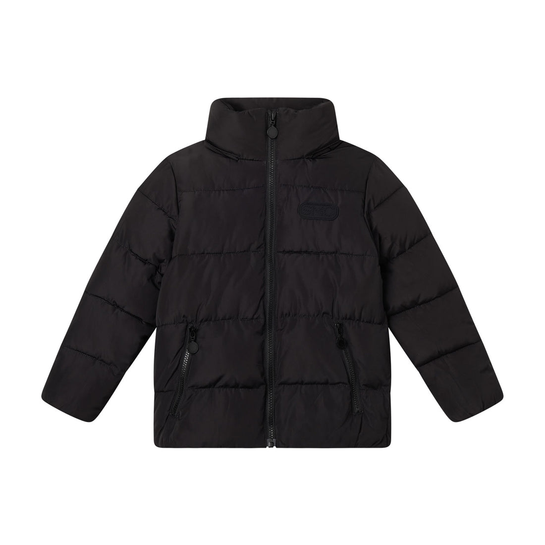 Stella McCartney  Black Embossed Logo Puffer