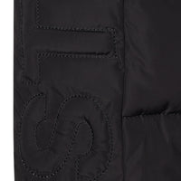 Stella McCartney  Black Embossed Logo Puffer