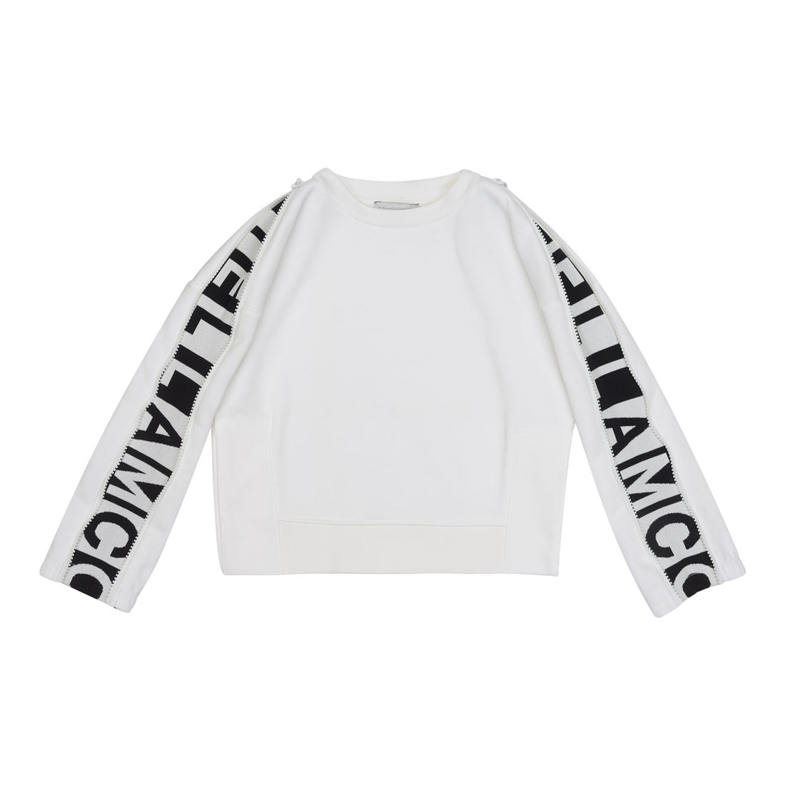 Stella McCartney  White Logo Tape Jacquard Sweatshirt