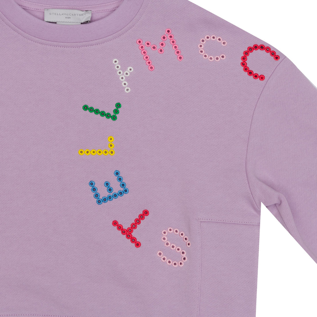 Stella McCartney  Purple Dot Logo Sweatshirt