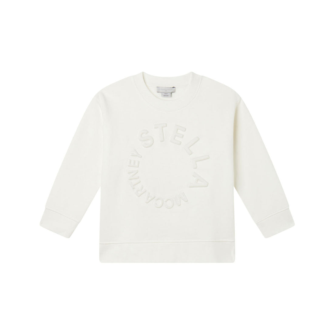 Stella McCartney White Embossed Logo Sweatshirt