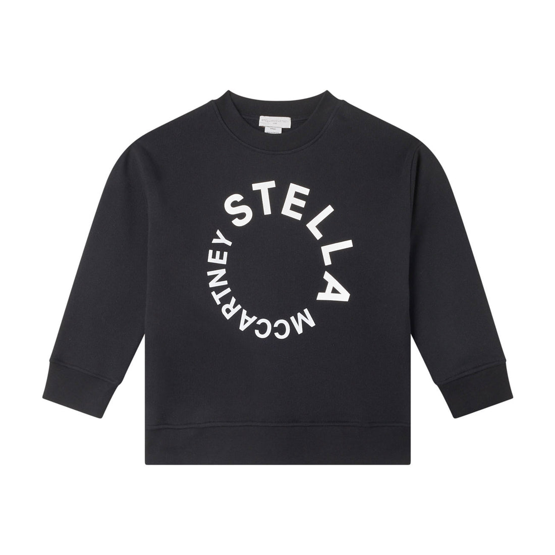 Stella Mccartney Black Circle Logo Print Sweatshirt