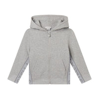 Stella McCartney  Grey Logo Tape Hooded Zip Up
