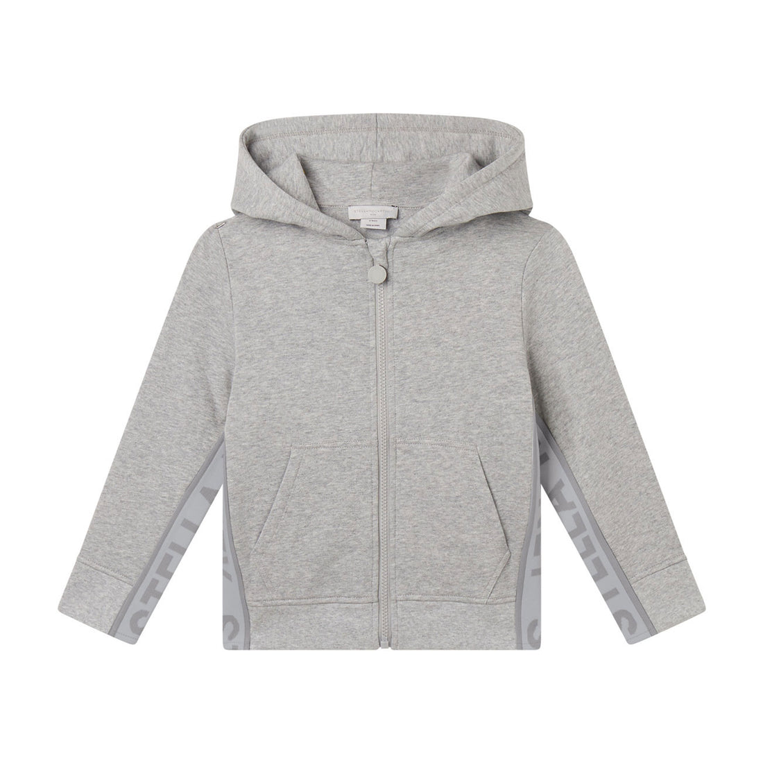 Stella Mccartney Grey Logo Zip Up Hoodie