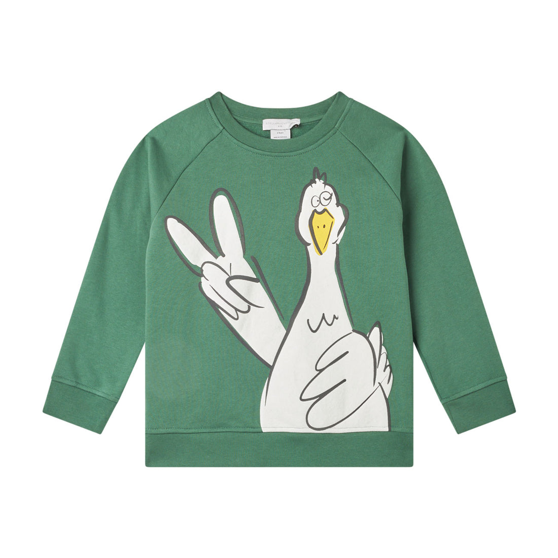 Stella McCartney  Green Duck Print Sweatshirt
