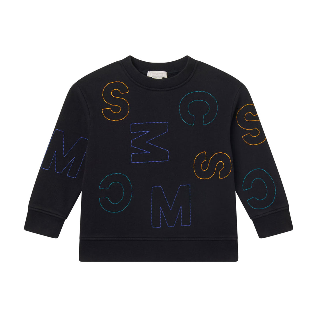 Stella McCartney  Black SMC Embroidered Sweatshirt