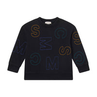 Stella McCartney  Black SMC Embroidered Sweatshirt