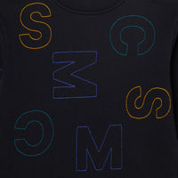 Stella McCartney  Black SMC Embroidered Sweatshirt