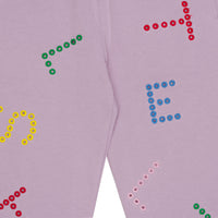 Stella McCartney  Purple Embroidered Logo Joggers