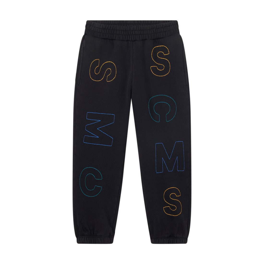 Stella McCartney  Black SMC Embroidered Pants