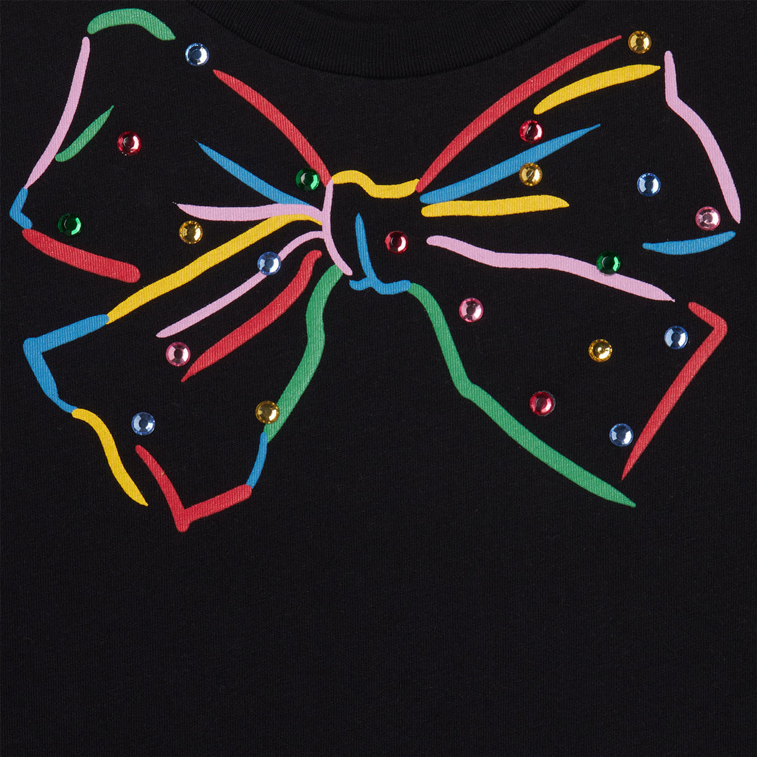 Stella McCartney  Black Papillon Hotfix Detail Tee