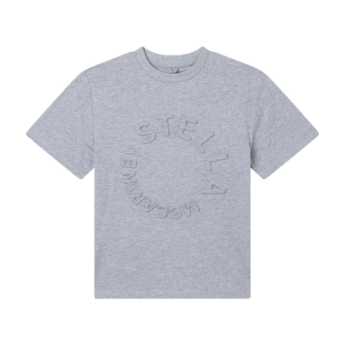 Stella Mccartney Grey Embossed Logo Tee