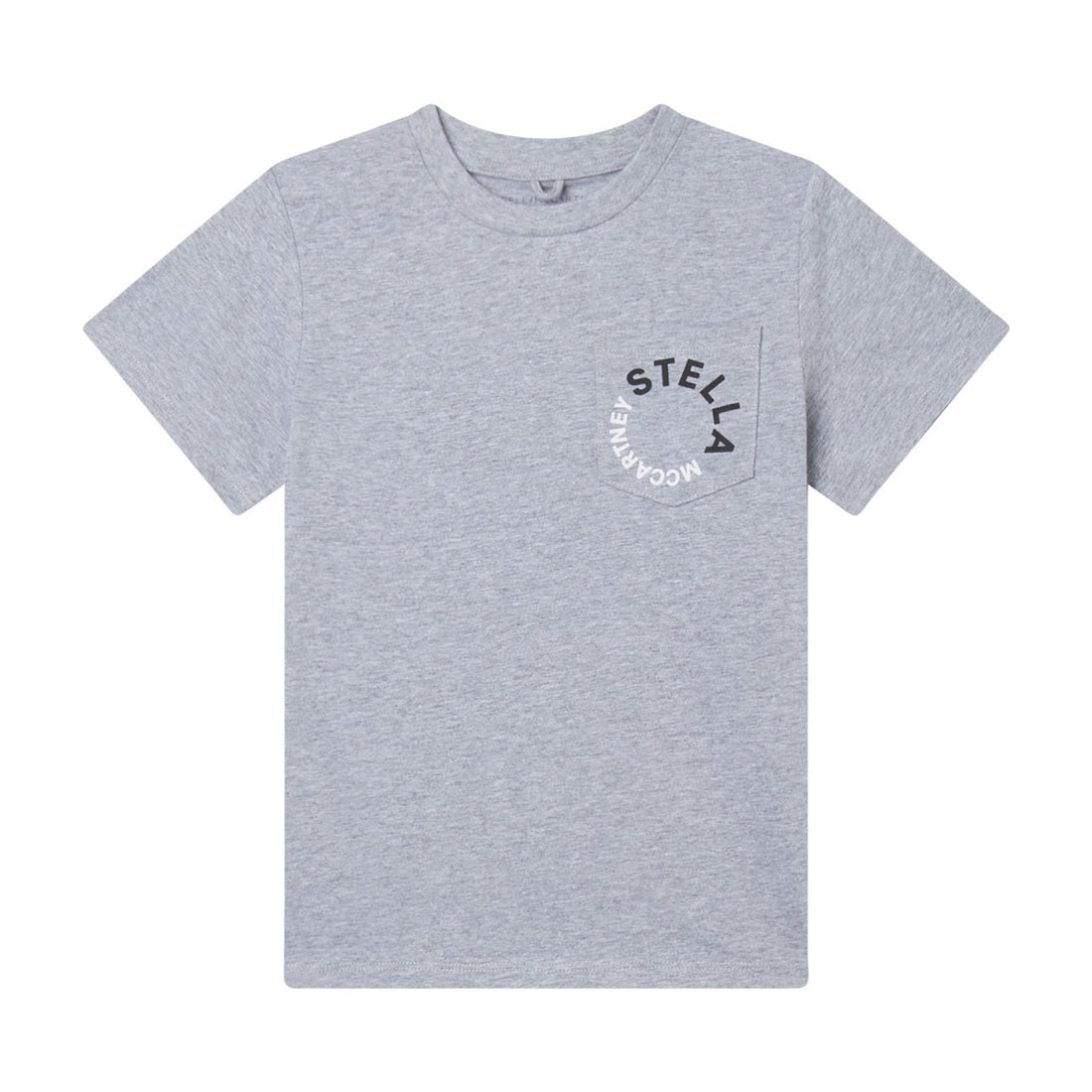 Stella Mccartney Grey Circle Logo Print Tee