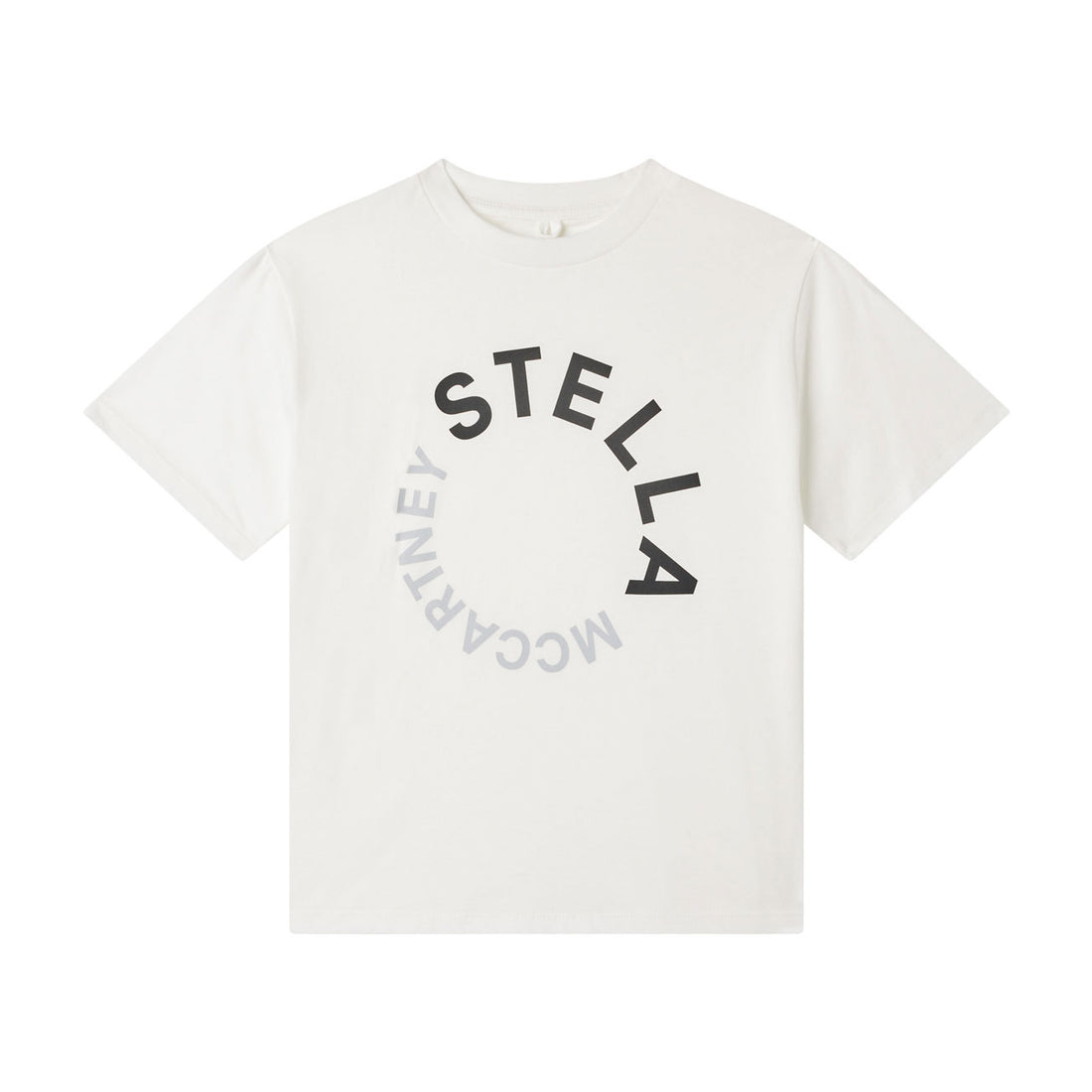 Stella Mccartney White Circle Logo Print Tee