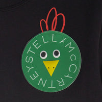 Stella McCartney  Black Chick Logo Long Sleeve Tee