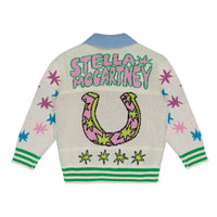 Stella McCartney  White Multi Cosmic Girl Jacquard Cardigan