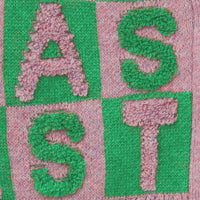 Stella McCartney  Pink Green Lettering Cardigan