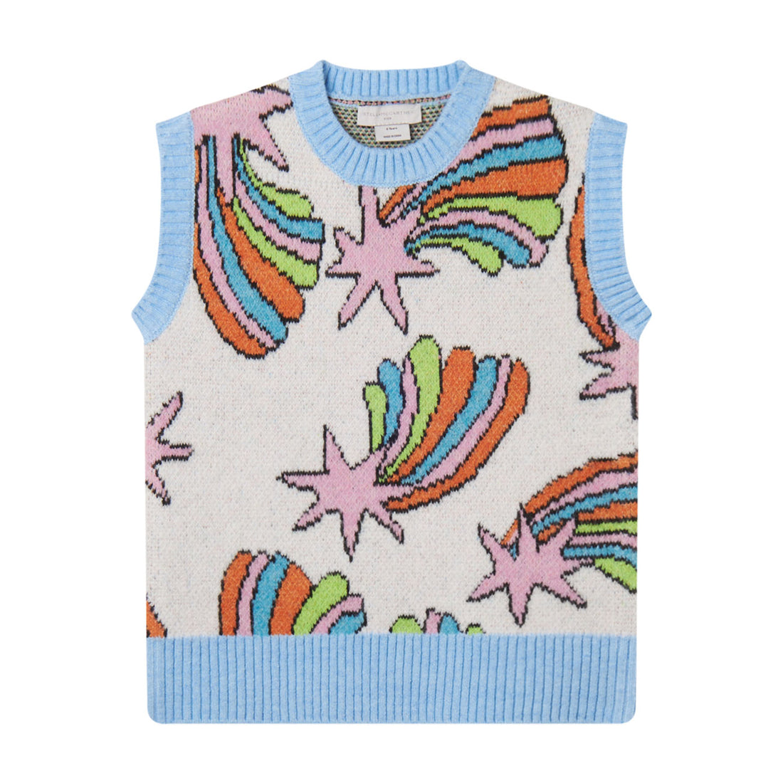 Stella McCartney  White Shooting Stars Jacquard Vest