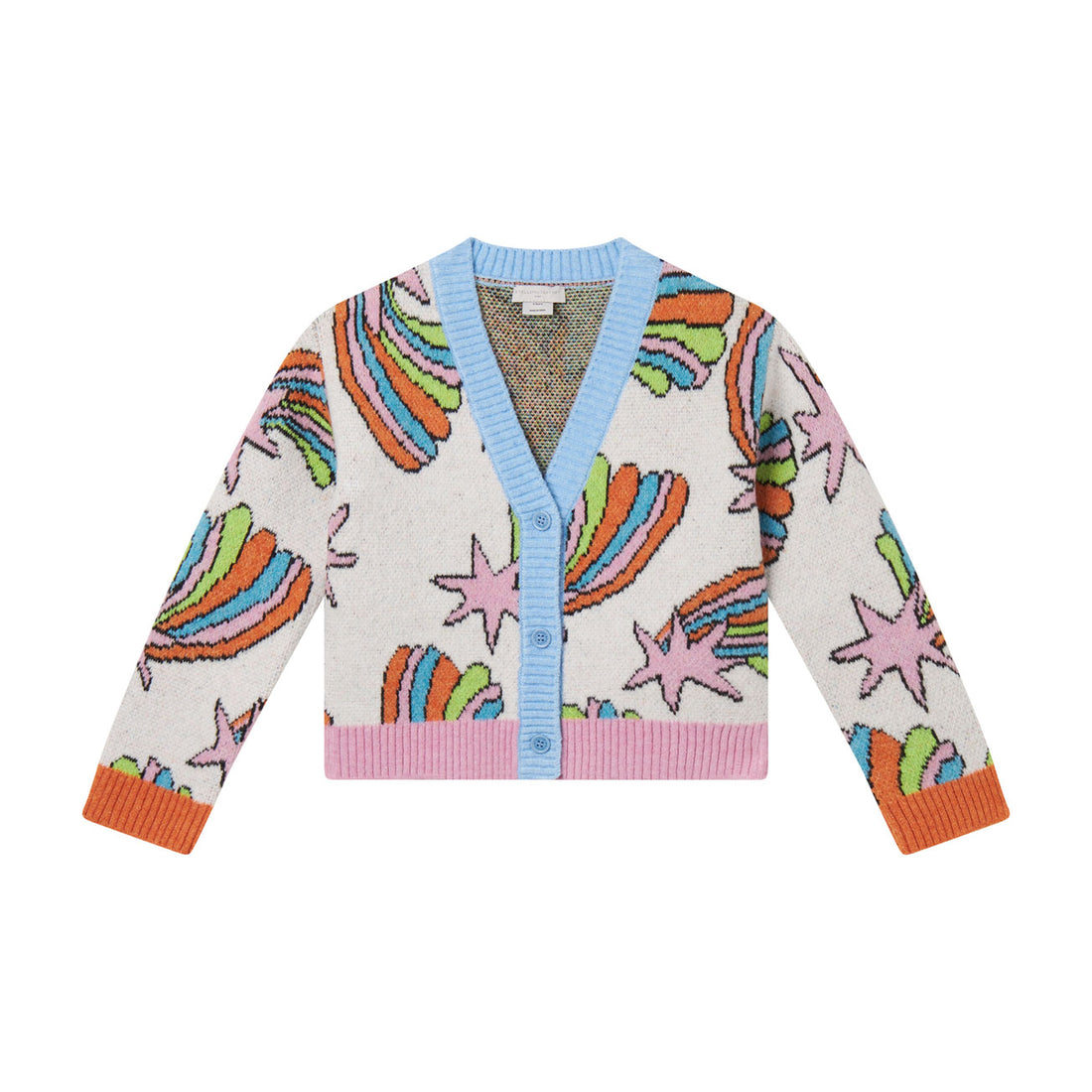 Stella McCartney  White Multi Shooting Stars Cardigan