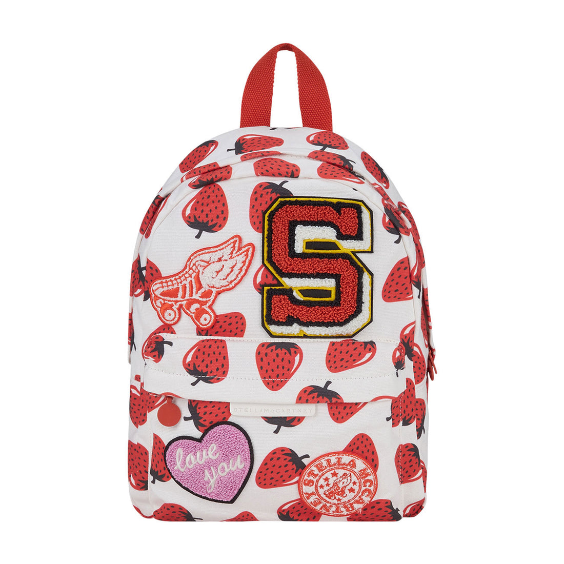 Stella Mccartney White Strawberry Backpack