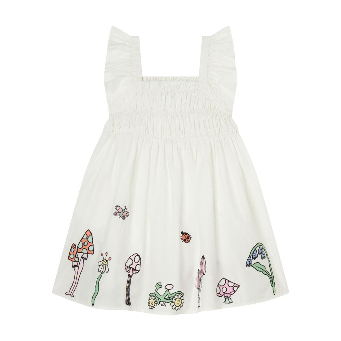 stella mccartney white dress Stella McCartney-Girls Ivory Flower Dress