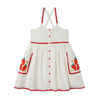Stella Mccartney White Strawberry Flowers Dress