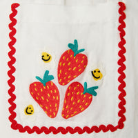 Stella Mccartney White Strawberry Flowers Dress
