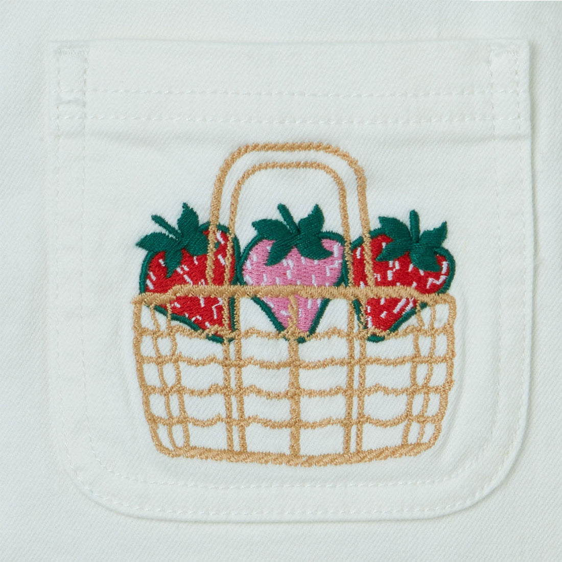 Stella Mccartney White Cherries Embroidered Dress