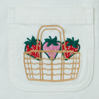 Stella Mccartney White Cherries Embroidered Dress