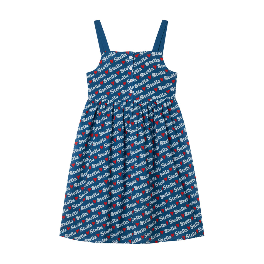 Stella Mccartney Blue Logo Dress