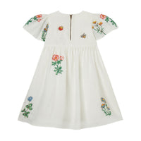 Stella Mccartney White Flowers Embroidered Dress