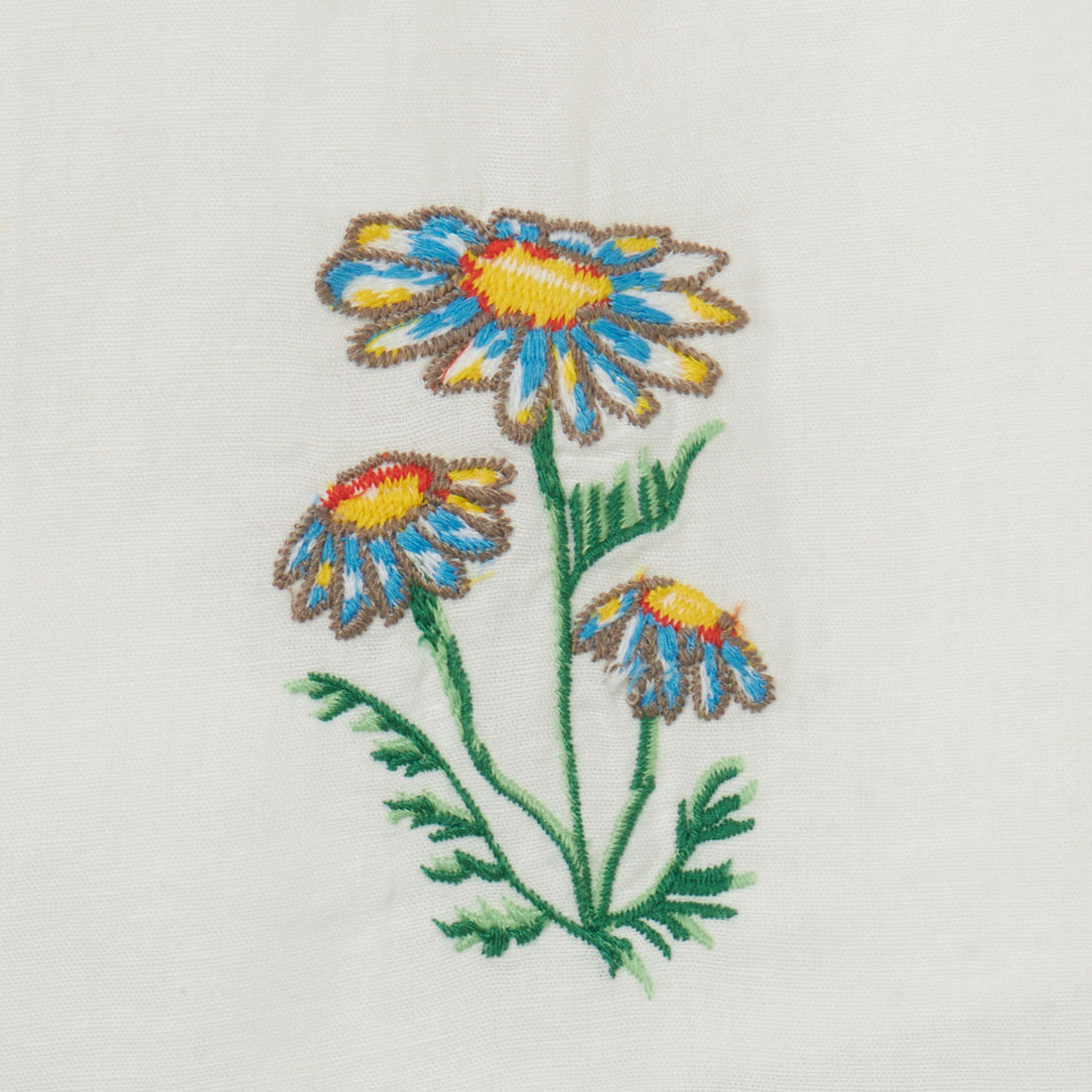 Stella Mccartney White Flowers Embroidered Dress
