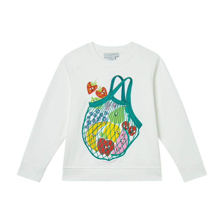 Stella Mccartney White Fruit Print Sweatshirt