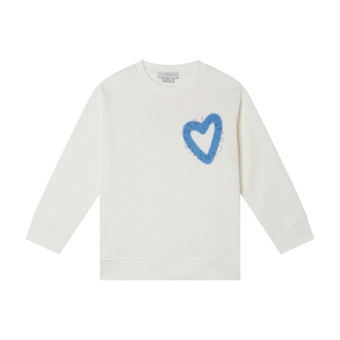 Stella Mccartney White Heart Sweatshirt