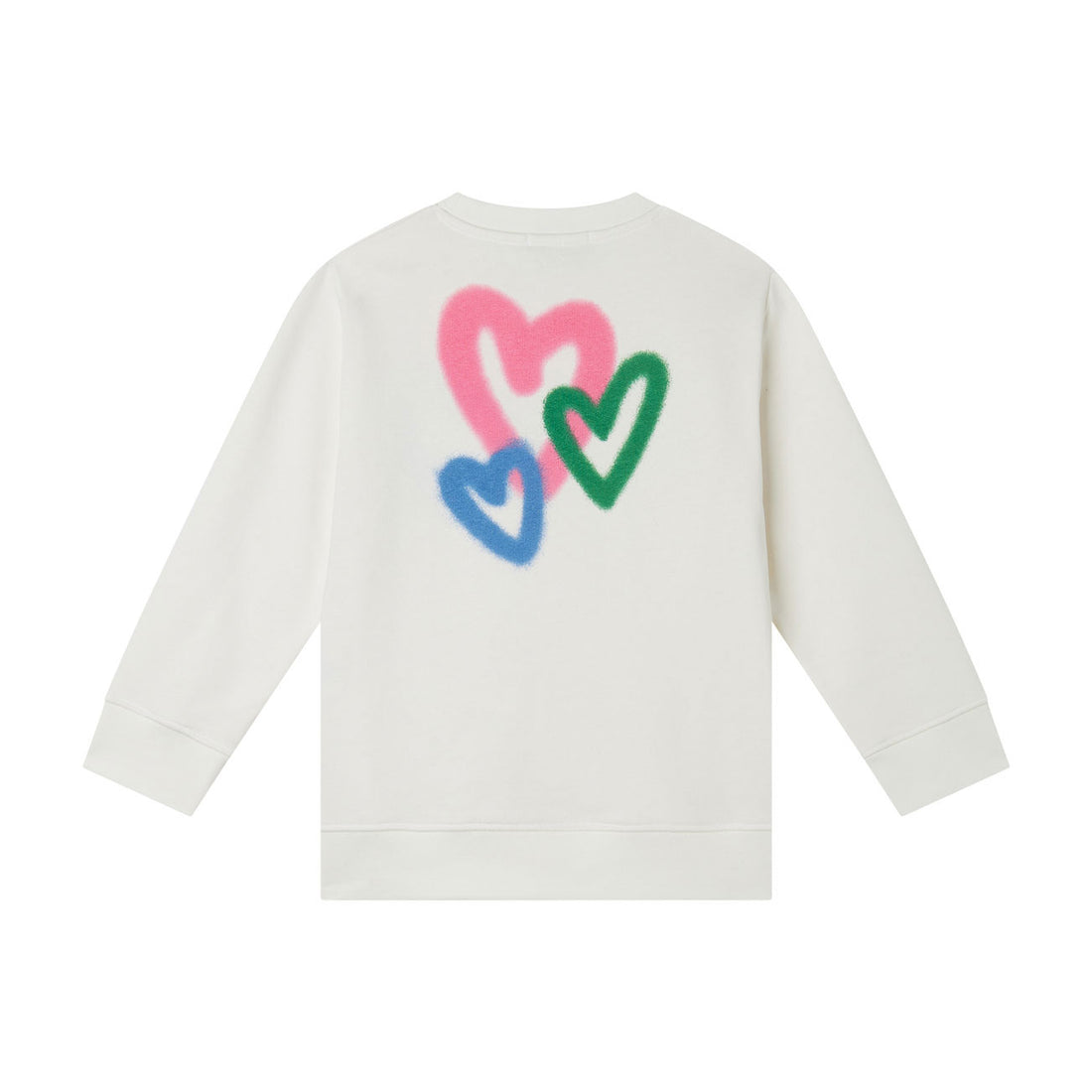 Stella Mccartney White Heart Sweatshirt