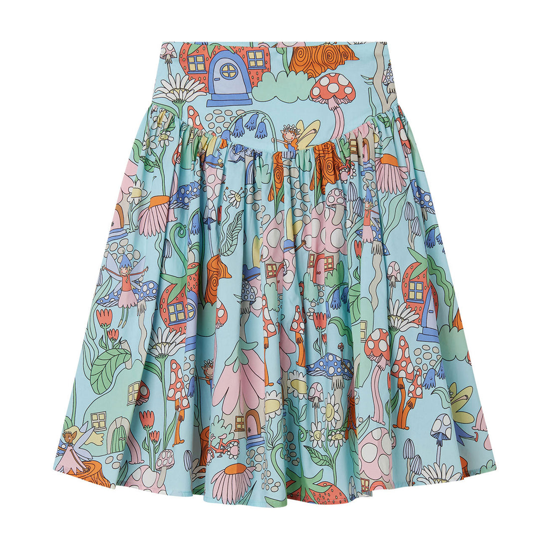 Stella Mccartney Blue Fairyland Midi Skirt