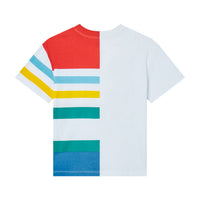 Stella Mccartney White Multicolor Stripes Tee