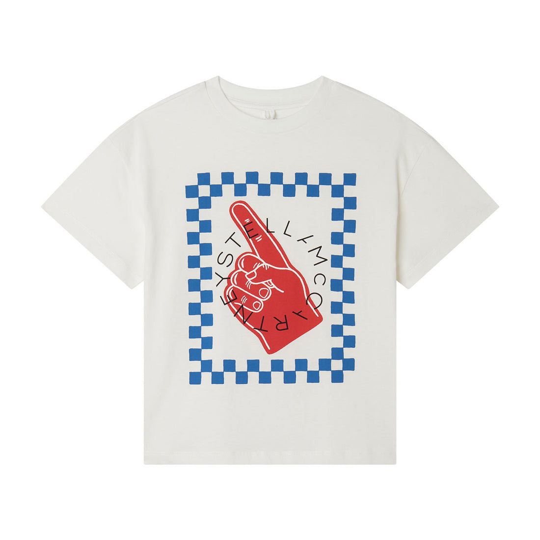Stella Mccartney White Checkerboard Tee